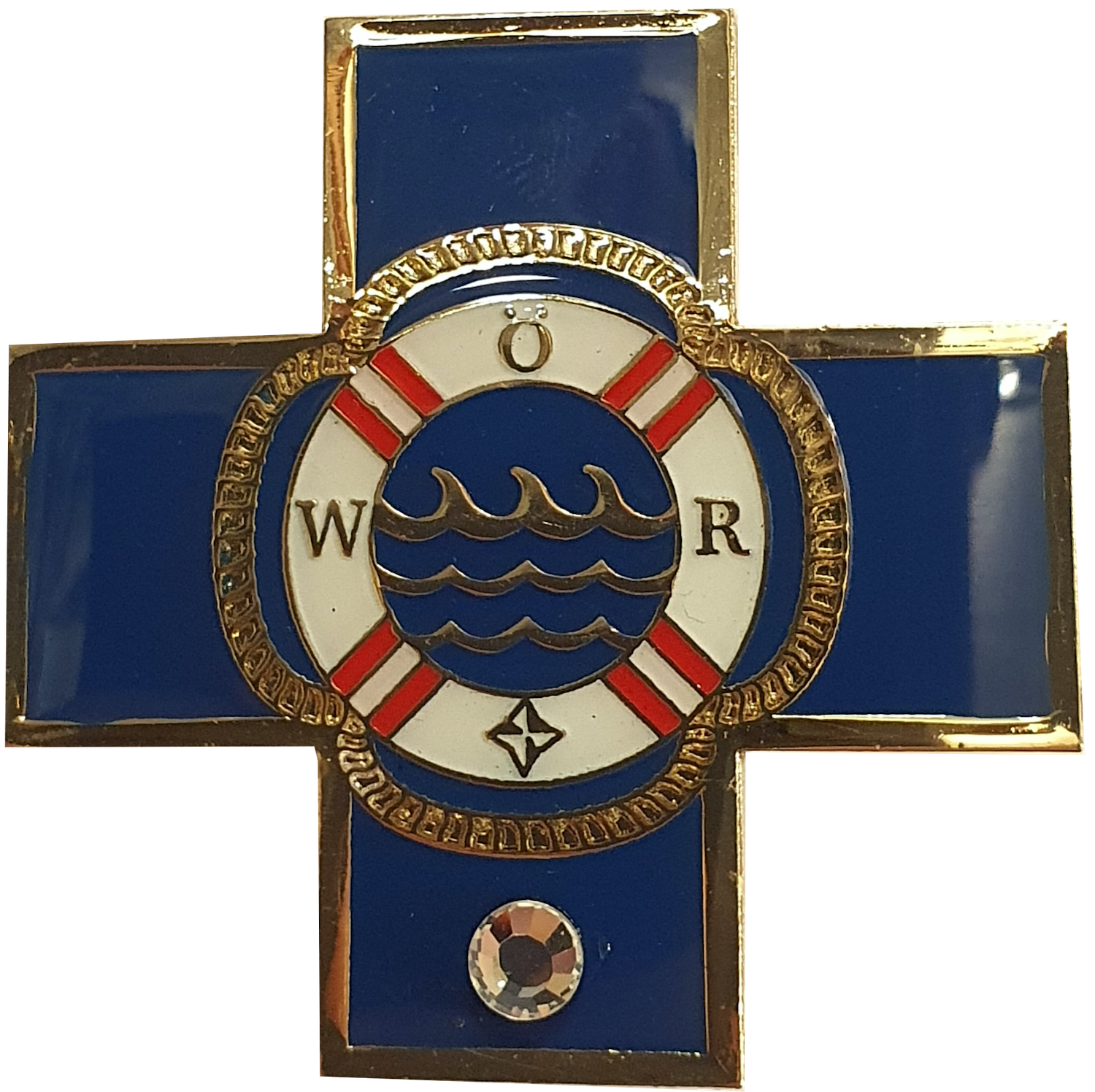 Blaues Kreuz Uniform mit Diamant